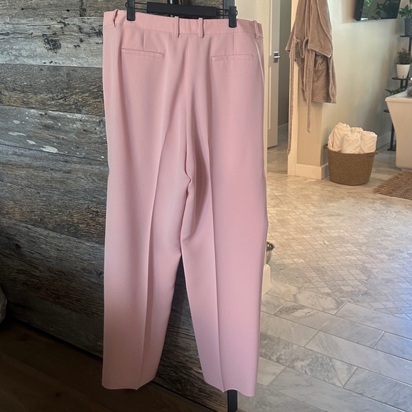 Lafayette 148 New York Gates Full Leg Trouser Pant in Pink Dust - Picture 3 of 14